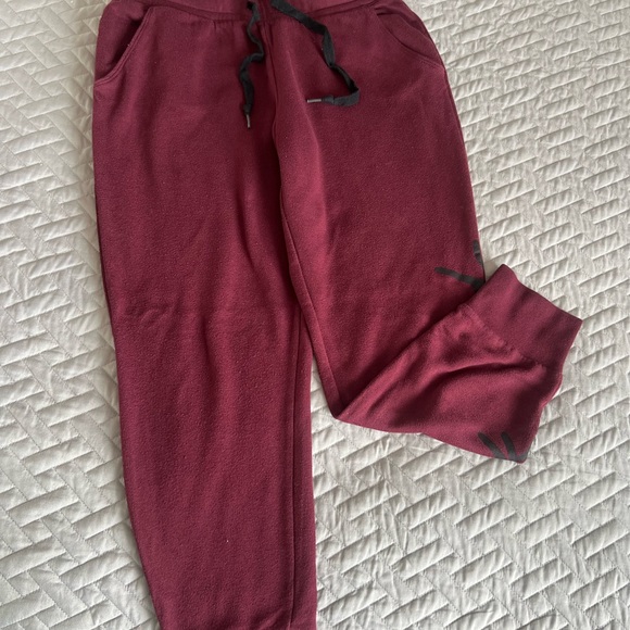 PINK Victoria's Secret Maroon Zip Hoodie & Joggers Set - Picture 4 of 5